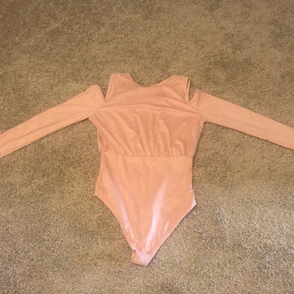 Forever 21 knit bodysuit in blush - Picture 3 of 4